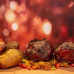 Reerug me salsa van abrikozen en mango