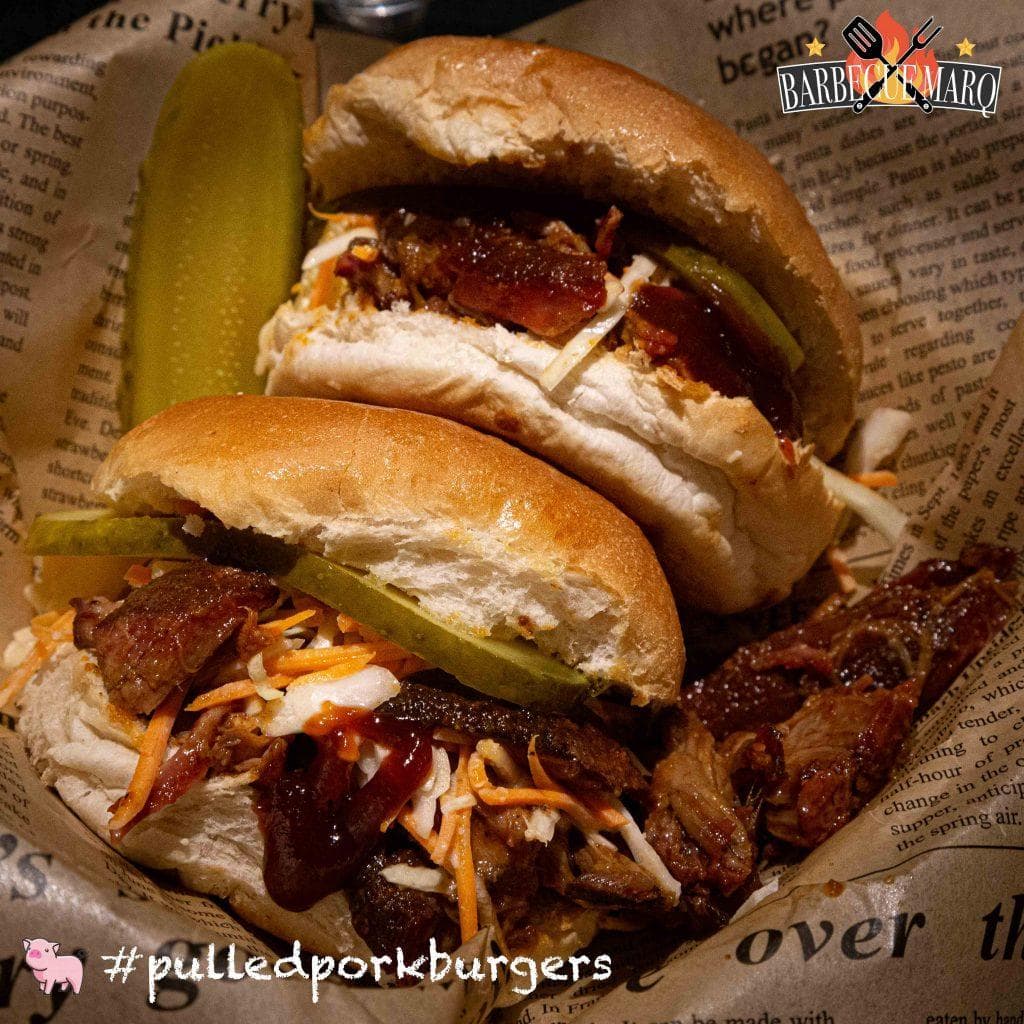 Pulled beef burgers van chuck roast