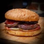 Bloedworst appel burger