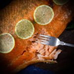 gerookte zalm met dille en citroen