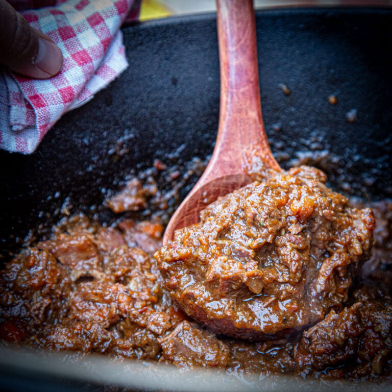 wild zwijn stoofpot barbecue