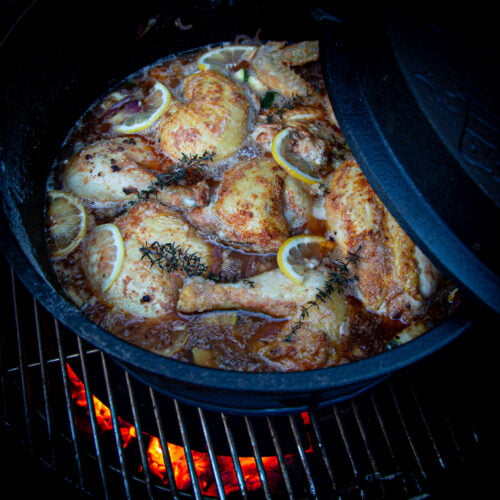 stoofpot met hele kip